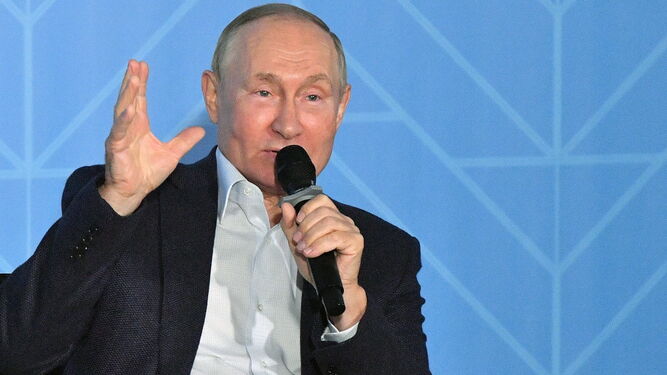 Vladimir Putin, este lunes.