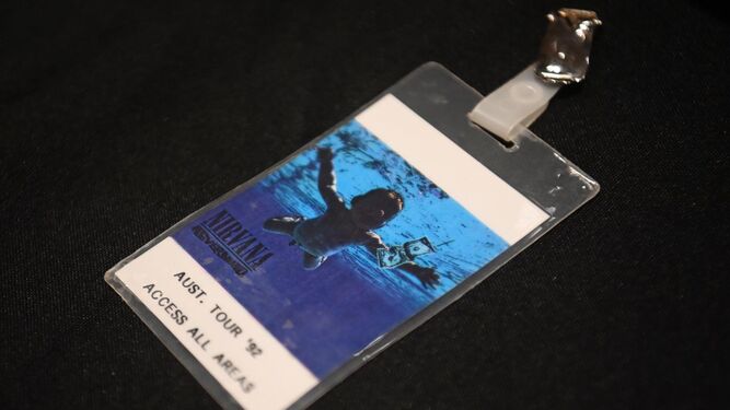 Imagen de archivo de pase propiedad del músico estadounidense Kurt Cobain