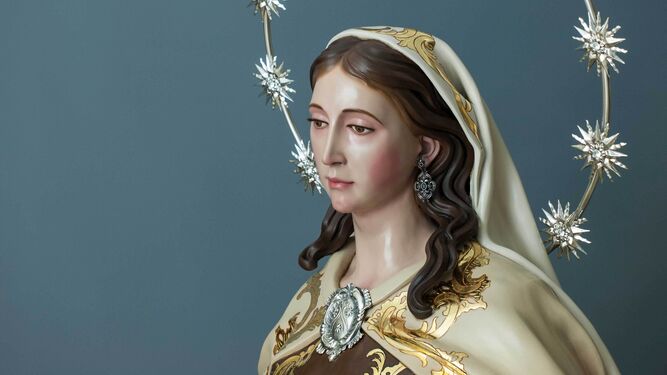 La nueva Virgen del Carmen para la parroquia de San Juan Pablo II de Montequinto.