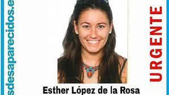 Cartel de la desaparición de Esther López.