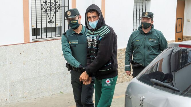 El Varita, tras ser detenido por la Guardia Civil en Castilblanco de los Arroyos.
