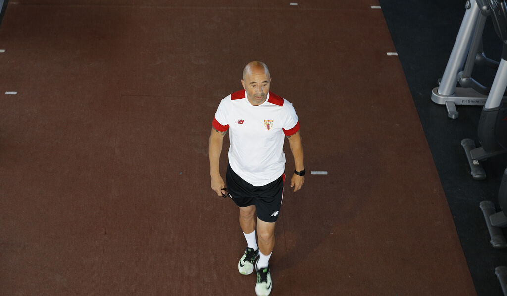 Las im&aacute;genes de Sampaoli en su anterior etapa como entrenador del Sevilla Fc