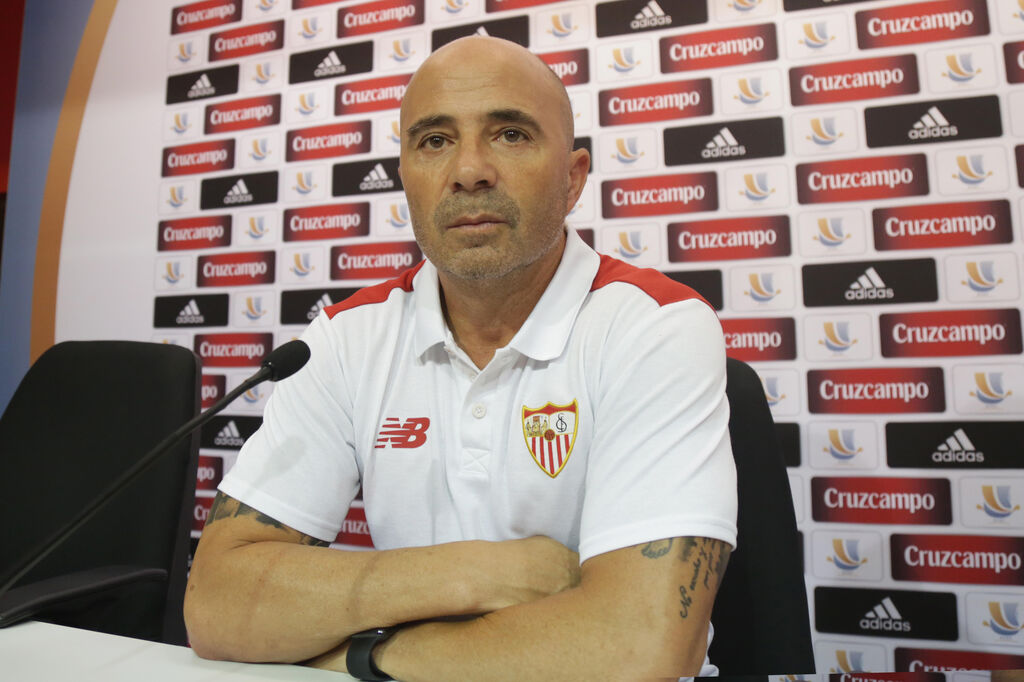 Las im&aacute;genes de Sampaoli en su anterior etapa como entrenador del Sevilla Fc