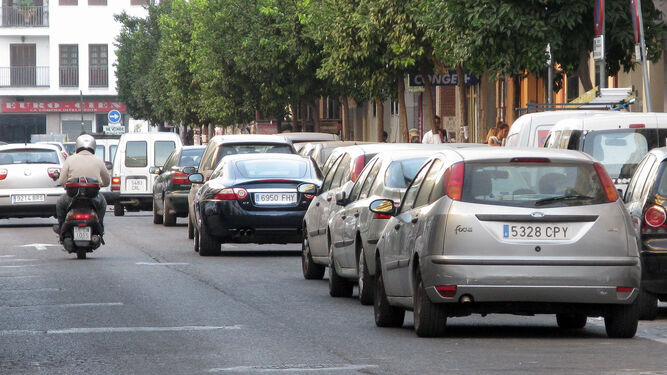 Tráfico en la zona centro de Sevilla.