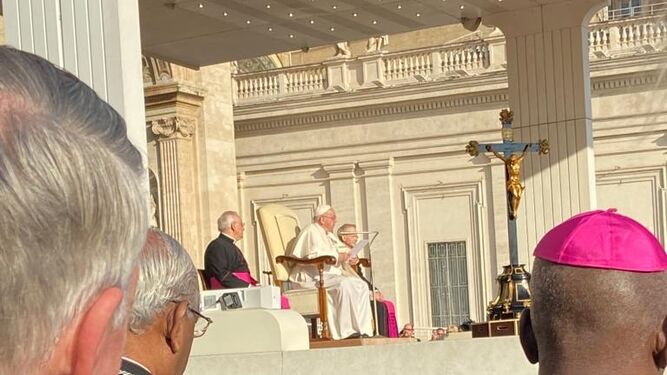 Audiencia celebrada este miércoles por el papa Francisco en la Plaza de San Pedro.