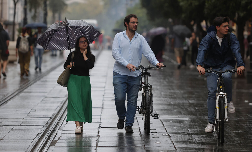 Llegan a Sevilla las primeras lluvias de la borrasca Armand