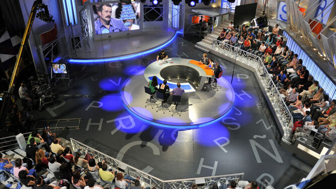 El plató de 'Pasapalabra' en el año 2009, al principio de su andadura en Telecinco