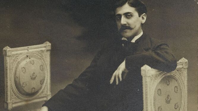 Imagen de estudio Marcel Proust , muerto en París el 18 de noviembre de 1922