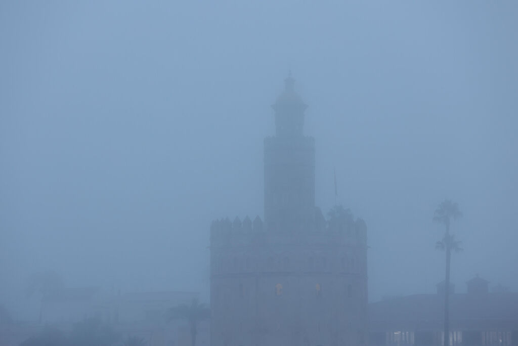 Las im&aacute;genes de la niebla en Sevilla