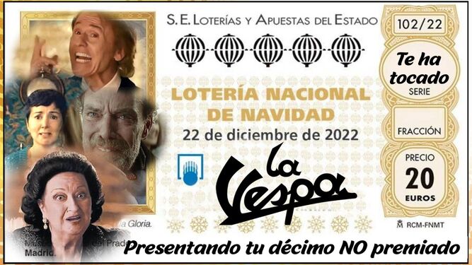 Cartel anunciador de la promoción de La Vespa.