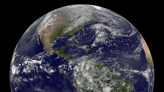 Vista de una imagen de satélite facilitada por la NASA.