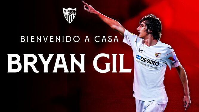 Oficial: Bryan Gil regresa al Sevilla con una cesión hasta final de temporada.