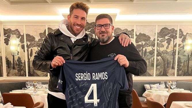 Sergio Ramos junto a Dani García.
