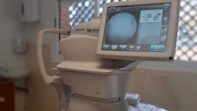 Los nuevos retinógrafos para los centros de salud del distrito sanitario Aljarafe-Sevilla Norte.