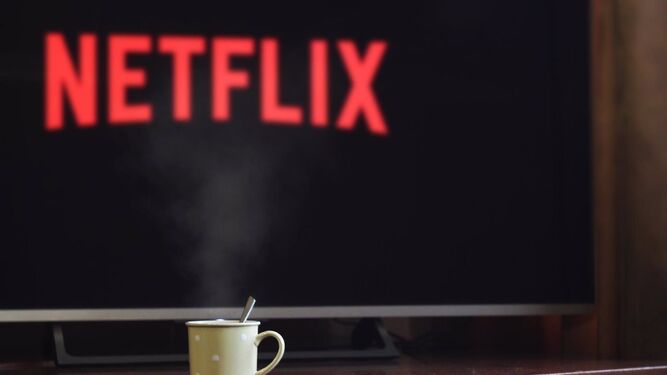 La aplicación de Netflix arrancado en una televisión inteligente.