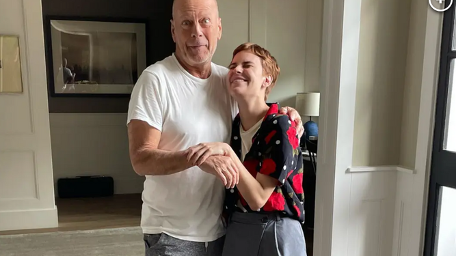 El actor Bruce Willis en una de sus recientes fotos compartidas por su familia