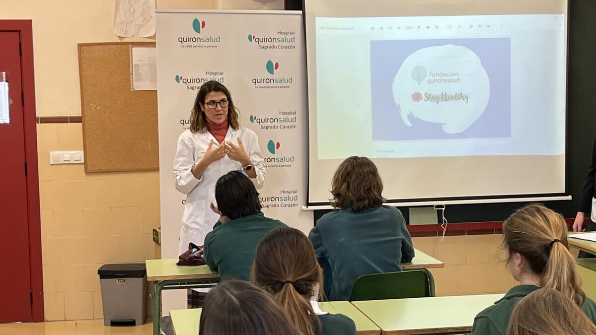 The Quironsalud Foundation transfers its mental health program to the Bienaventurada Virgen María School in Seville
