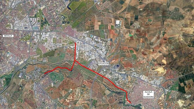 Un carril bici enlazará Alcalá con la UPO y creará una nueva vía de acceso a los polígonos