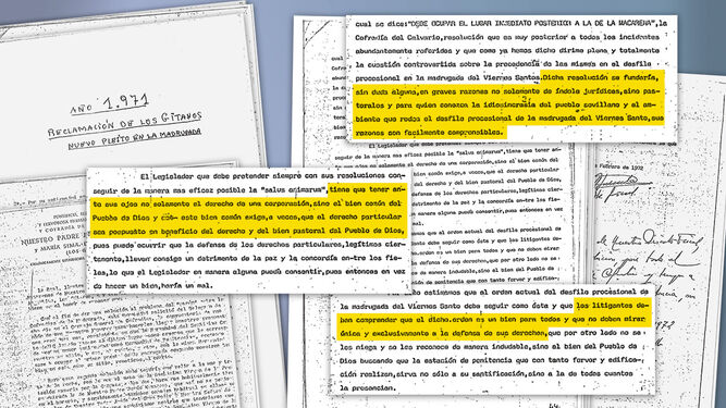 Extractos de la contestación del Arzobispado a la reclamación de los Gitanos en 1971.