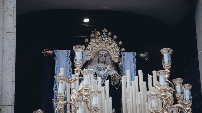 Una imagen de la Soledad de San Lorenzo en la Semana Santa de Sevilla.