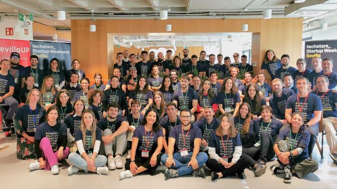 Participantes en el  Startup Weekend Sevilla en noviembre del año pasado.