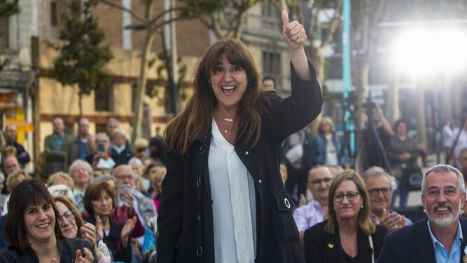 Laura Borràs, en una fotografía de hace unos días durante la campaña electoral