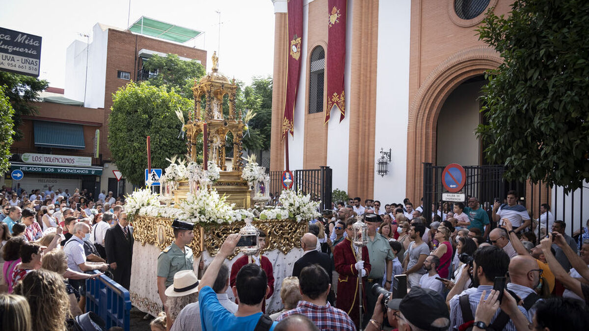 Horario e Itinerario de la procesión del Corpus Christi del Cerro del Águila. Sevilla 4 de Junio del 2023