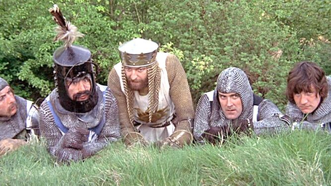 Los Monty Python en 'Los caballeros de la mesa cuadrada'