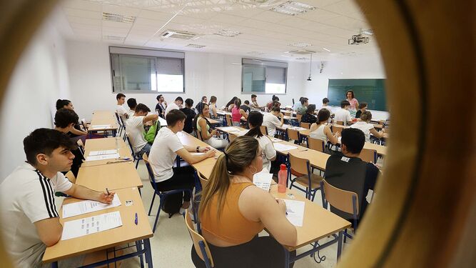 Clases en la Universidad de Huelva.