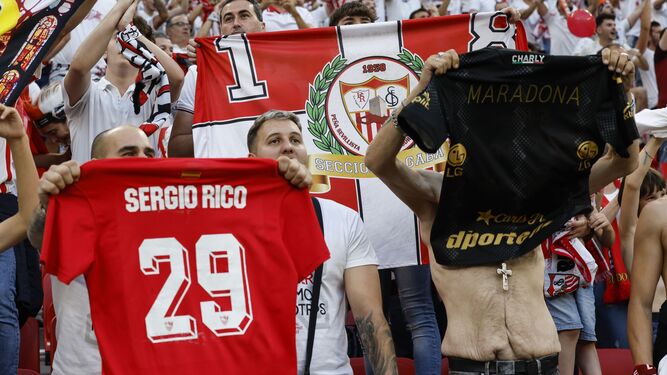 El recuerdo de Sergio Rico, en la final del Sevilla en Budapest.