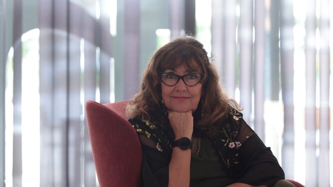La escritora Yolanda Guerrero en su última visita a Sevilla.