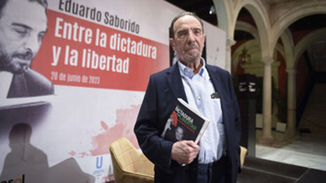 Eduardo Saborido, en la presentación de su libro "Entre la dictadura y la libertad".