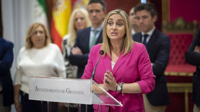 La alcaldesa de Granada, Marifán Carazo, en una comparecencia reciente.