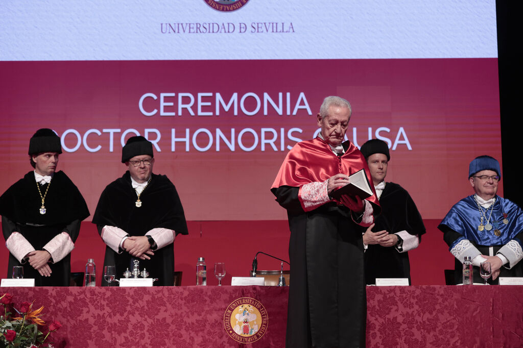 La investidura de Rafael Escudero  como Doctor Honoris Causa por la Universidad de Sevilla.