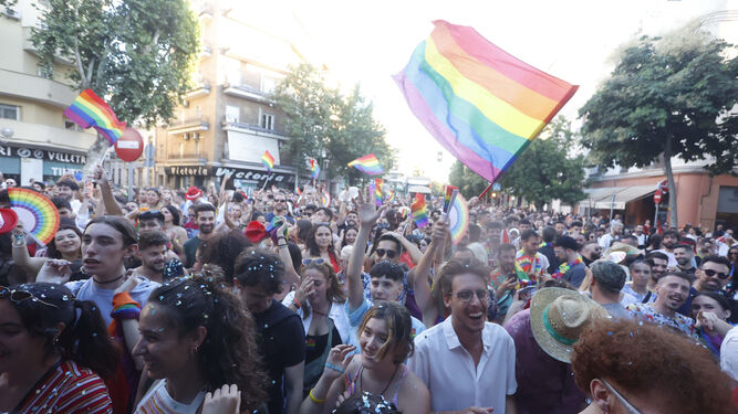 Manifestación del Orgullo 2022 en Sevilla.