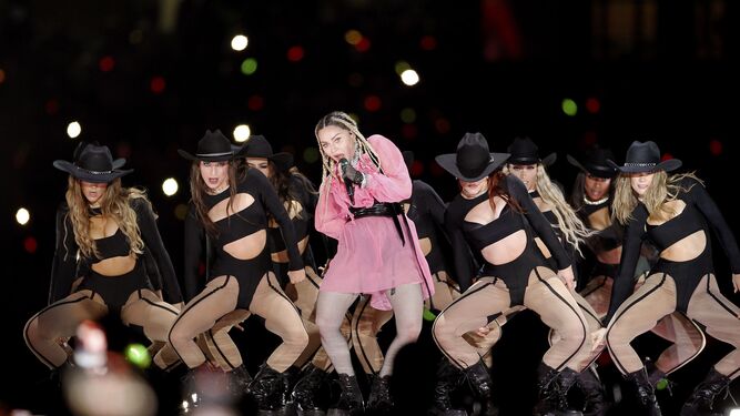 Madonna, en una actuación.