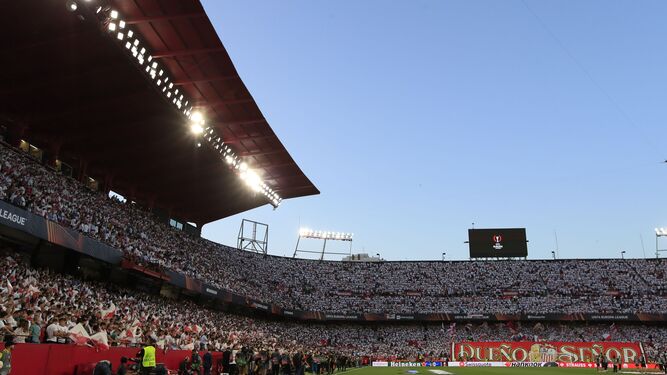 Imagen del Sánchez-Pizjuán antes del Sevilla-Manchester United.