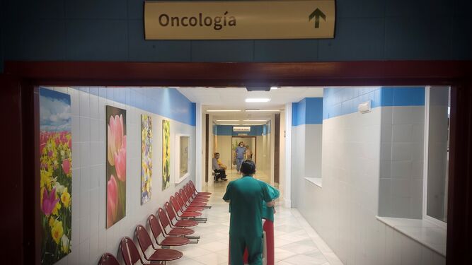 Planta de Oncología en el Hospital Virgen del Rocío.
