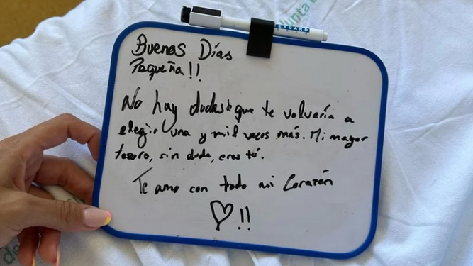 El mensaje de Sergio Rico para su esposa, Alba Silva.