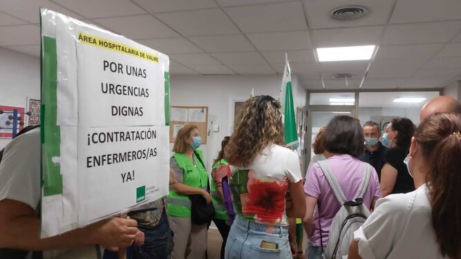 Protestas del personal del Hospital de Valme, el pasado junio.