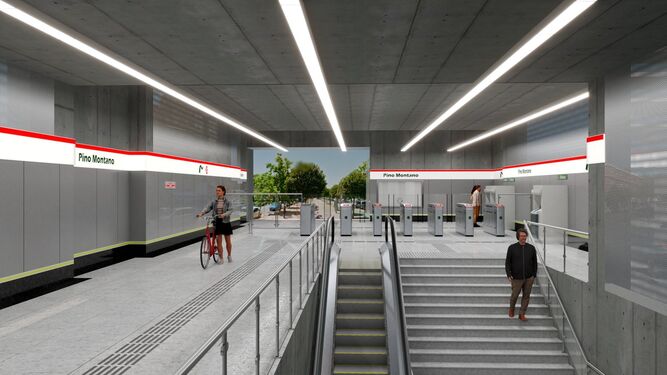 Así serán las estaciones del Metro de Sevilla en Pino Montano