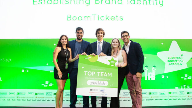 El equipo ganador de la 'startup' BoomTickets.