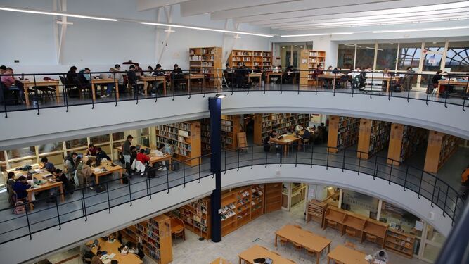 Una de las bibliotecas de la US.