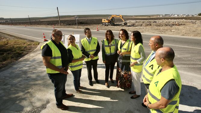 Fomento inicia la construcción de un acceso más seguro a Arahal desde la autovía A-92