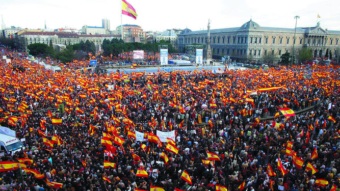 Manifestación en la Plaza Colón de Madrid