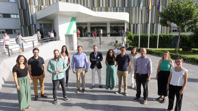 El grupo de profesionales que forman parte de la Unidad de Innovación y Análisis de Datos del Macarena, encargada de organizar 'Innodata 2023'..