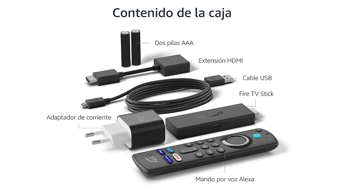 Fire TV Stick con mando por voz Alexa ahora con un 42% de descuento en