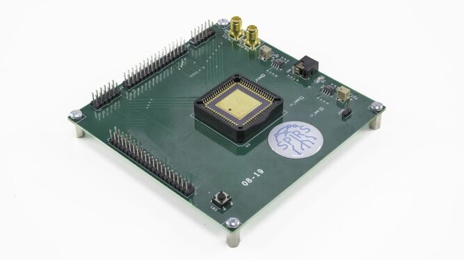 Imagen del chip desarrollado dentro del proyecto Spirs.