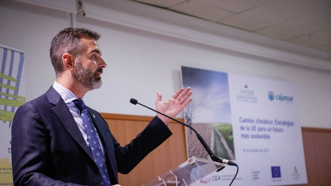 El portavoz del Gobierno, Ramón Fernández-Pacheco, en un acto este miércoles en Almería.