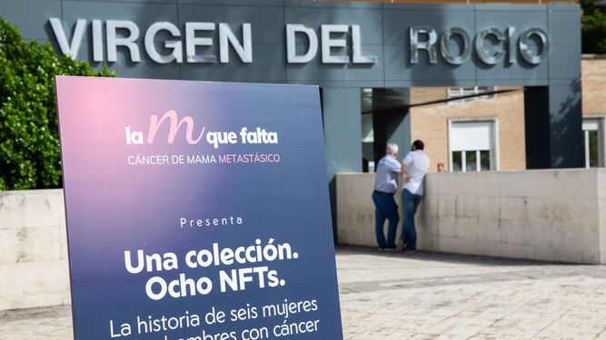 Una exposición de arte digital visibiliza la realidad del cáncer de mama metastásico en el Virgen del Rocío